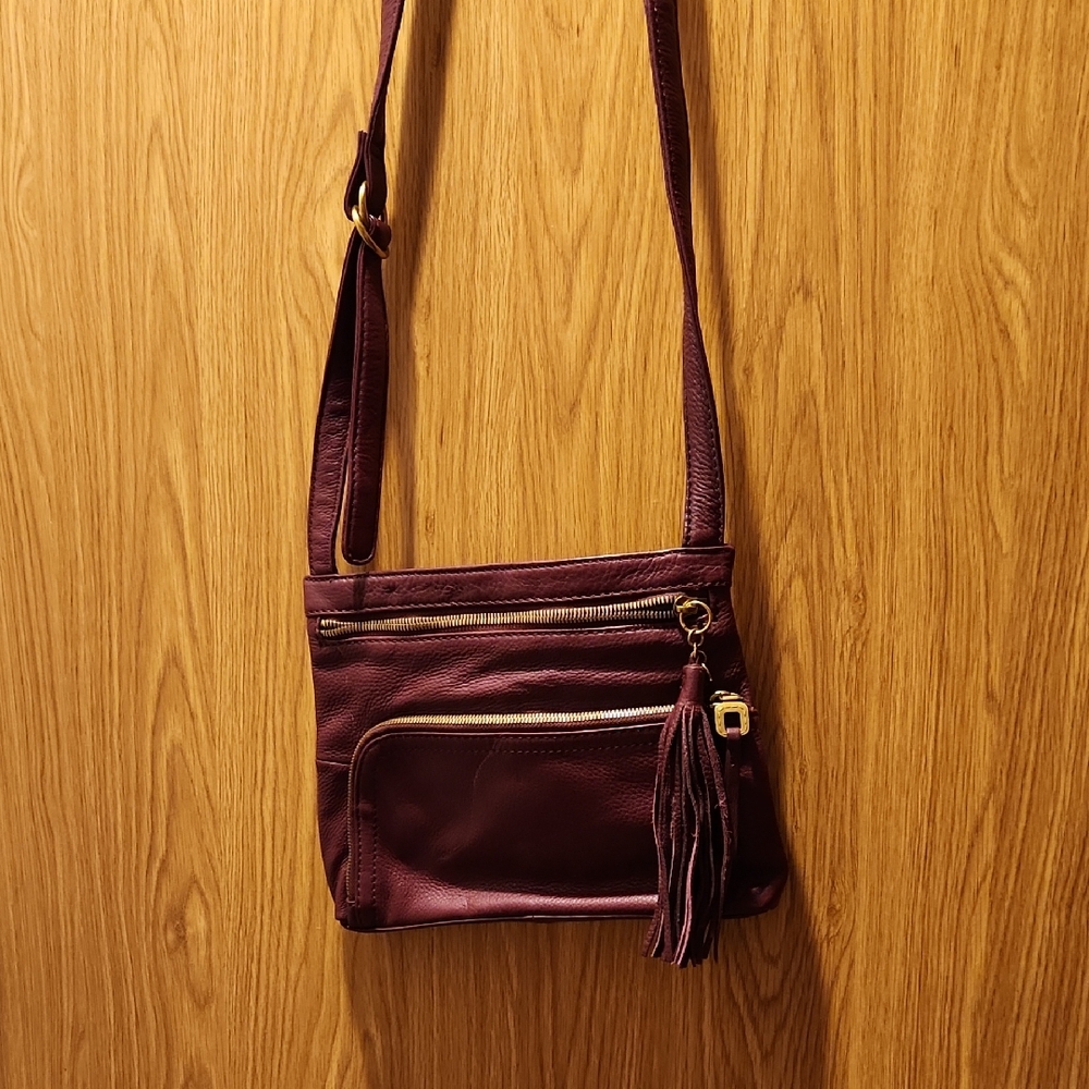 HOBO Deep Burgundy Crossbody Bag